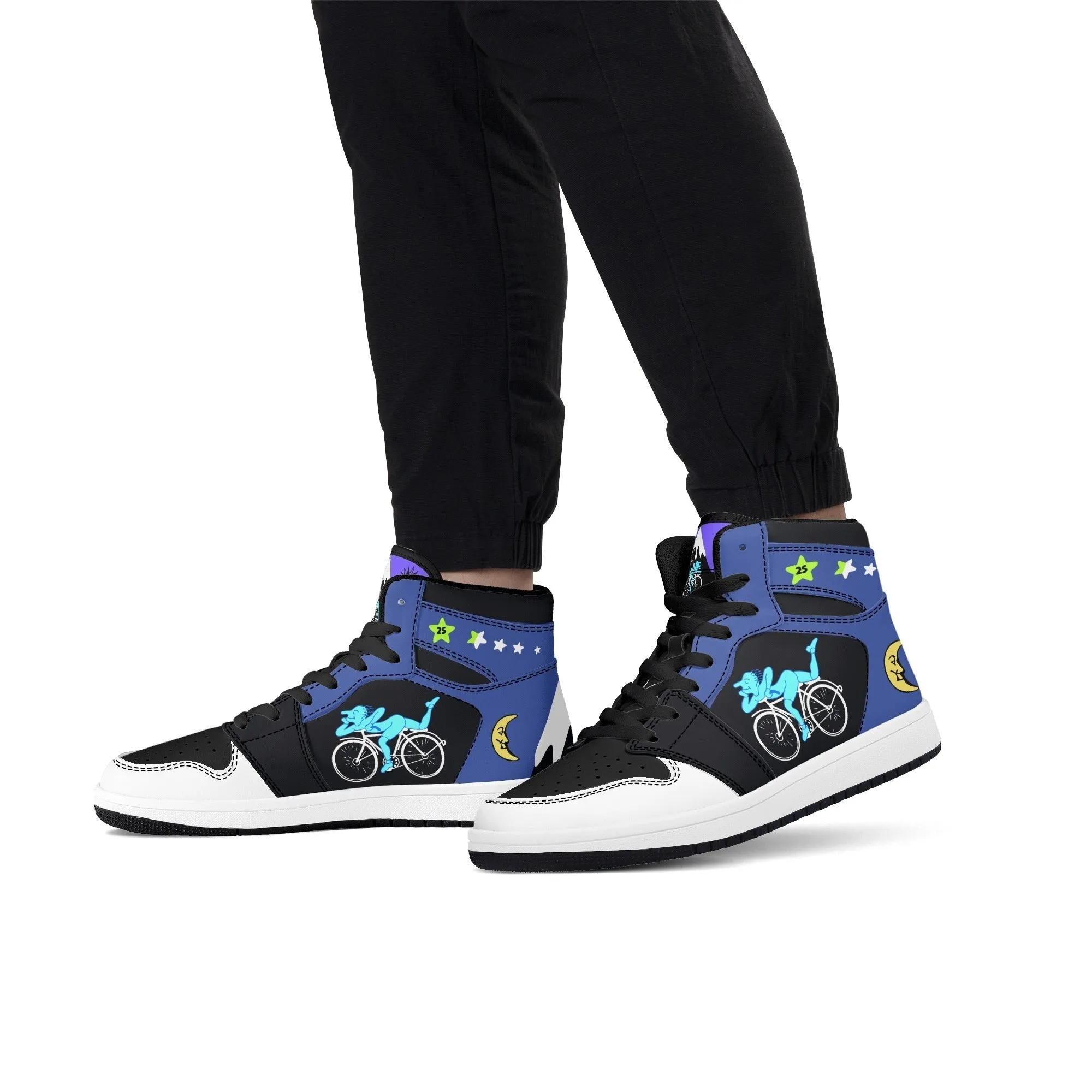 Albert Hofmann High Top Sneakers | Night Bike Ride 1943