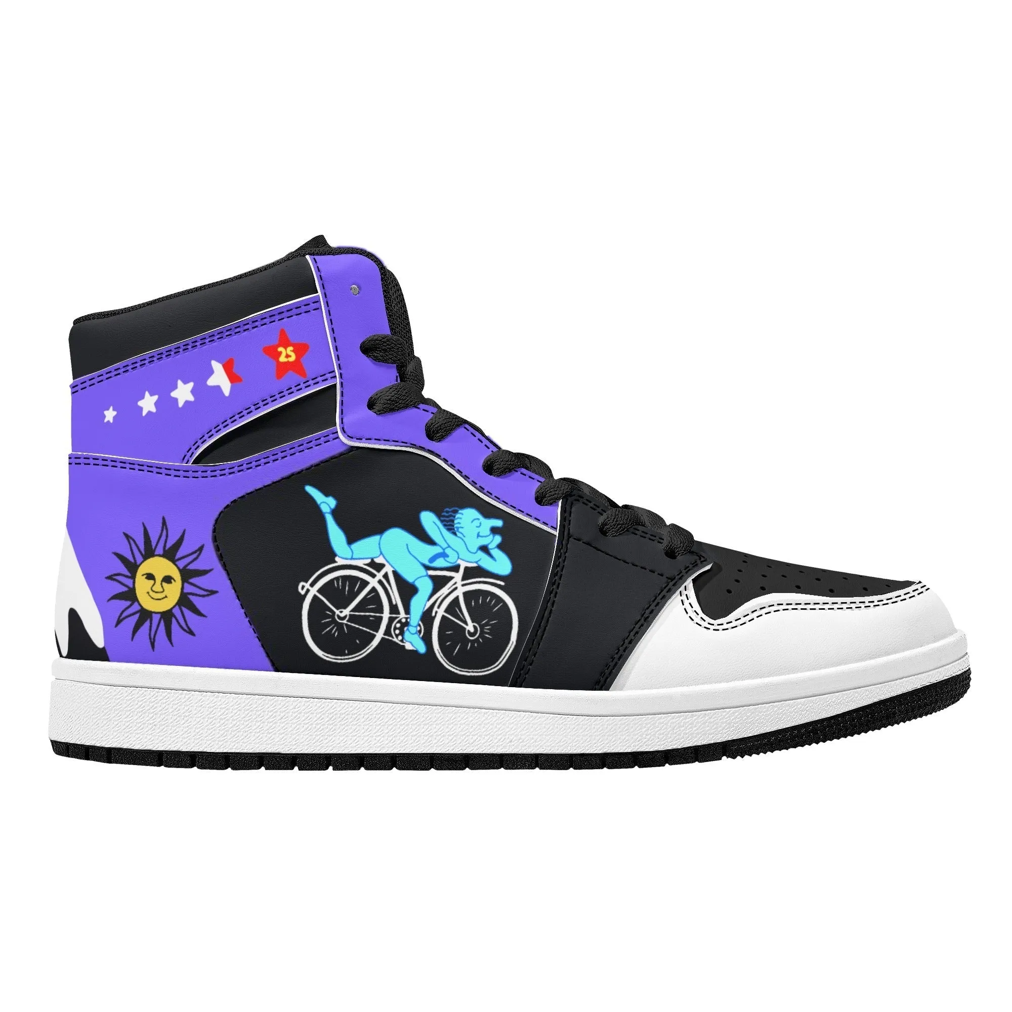 Albert Hofmann High Top Sneakers | Night Bike Ride 1943