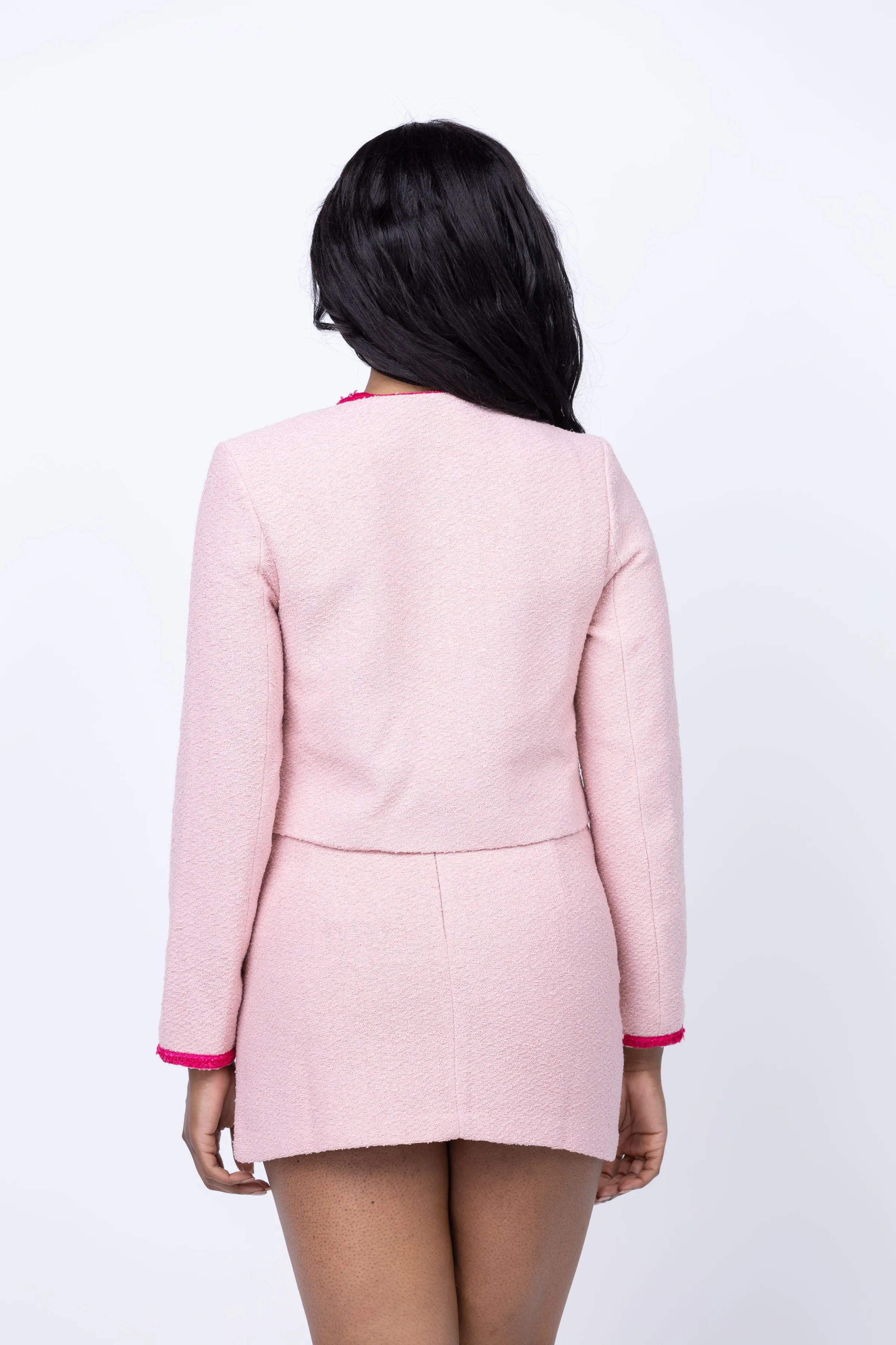 Amanda Uprichard Braswell Jacket in Light Pink / Pink