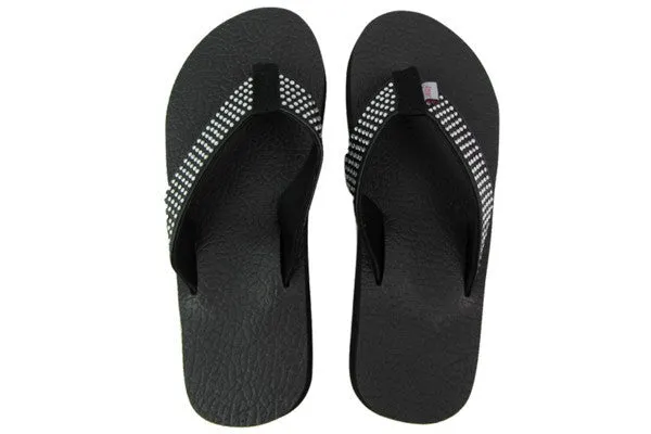 Amor Rhinestone Yoga Mat Flip Flops for Women - Leave An Impression