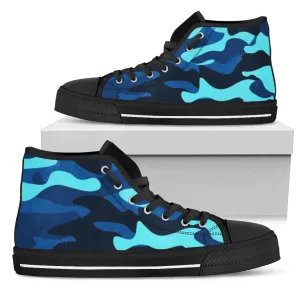Aqua Berry Camo High Top Sneakers