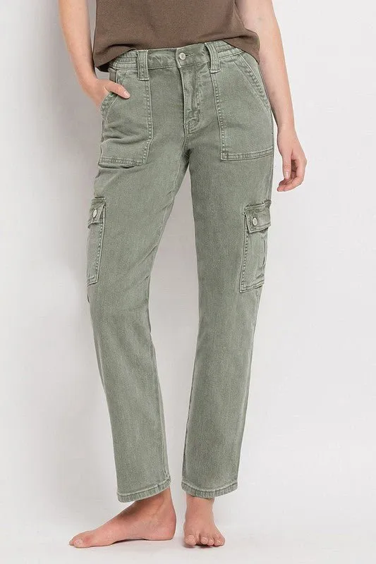 Army Green Cargo Jeans