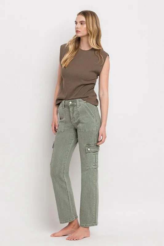 Army Green Cargo Jeans