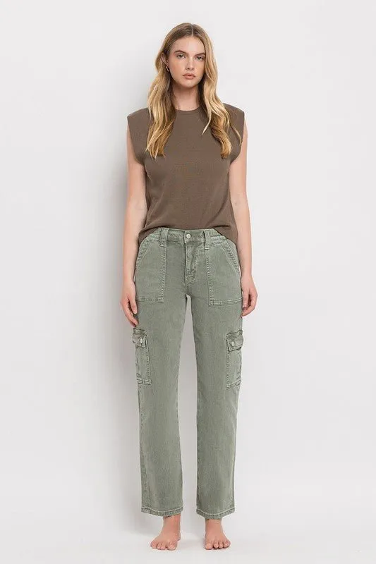 Army Green Cargo Jeans