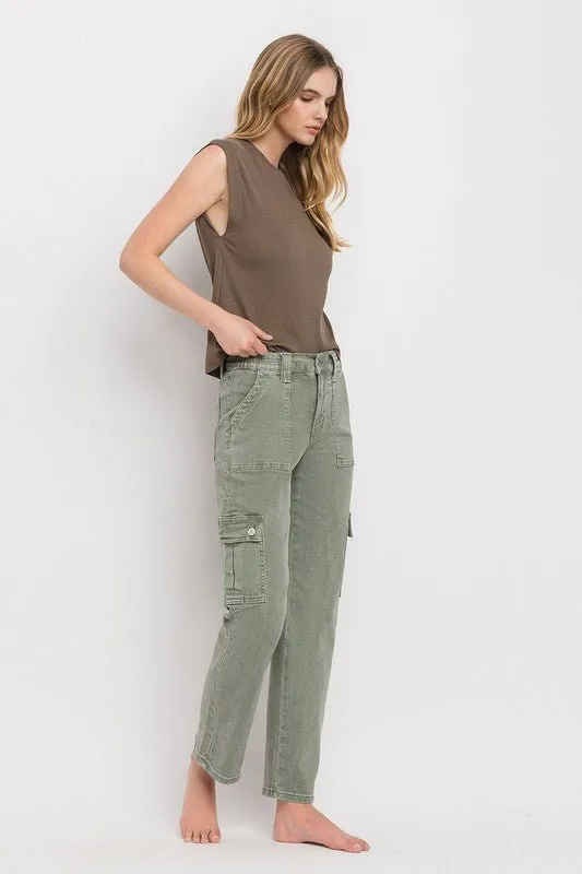 Army Green Cargo Jeans