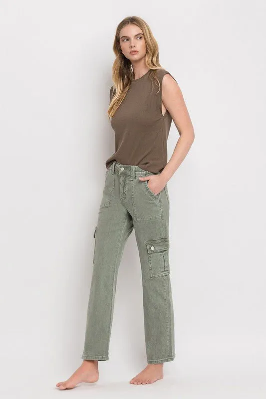 Army Green Cargo Jeans