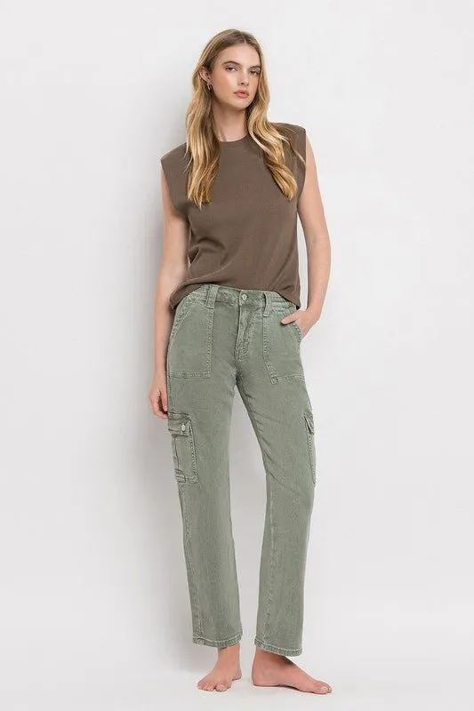 Army Green Cargo Jeans