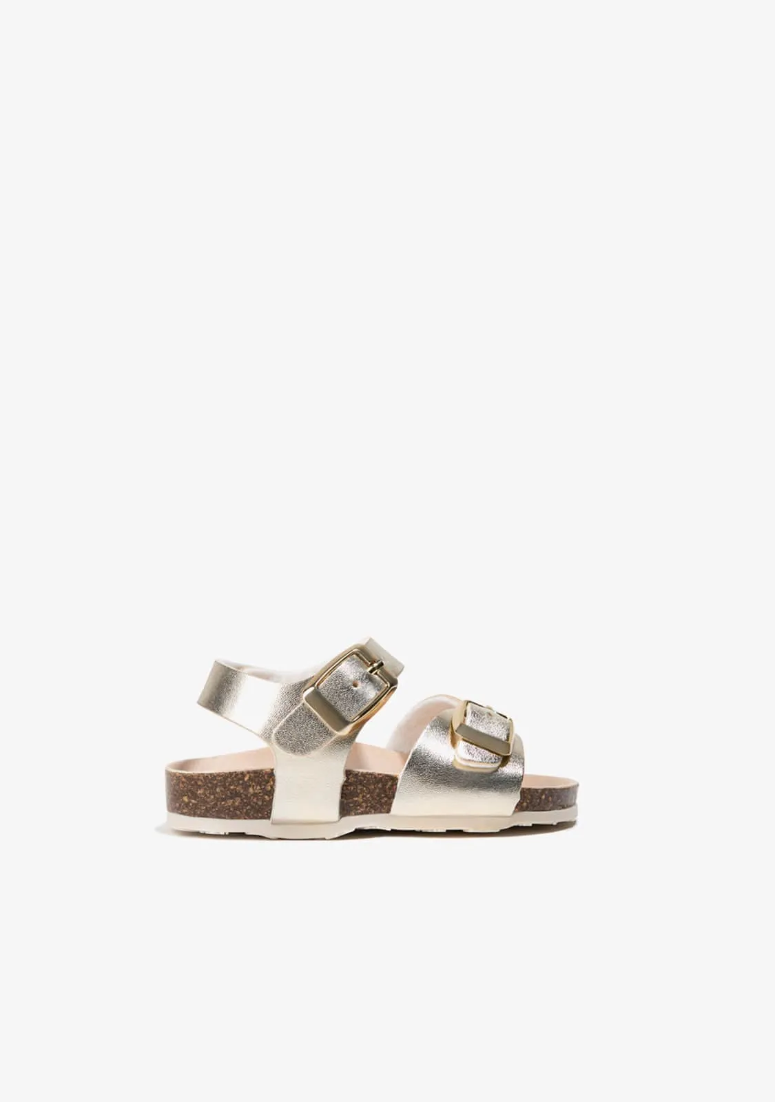 Baby's Platinum Bio Sandals Metallized