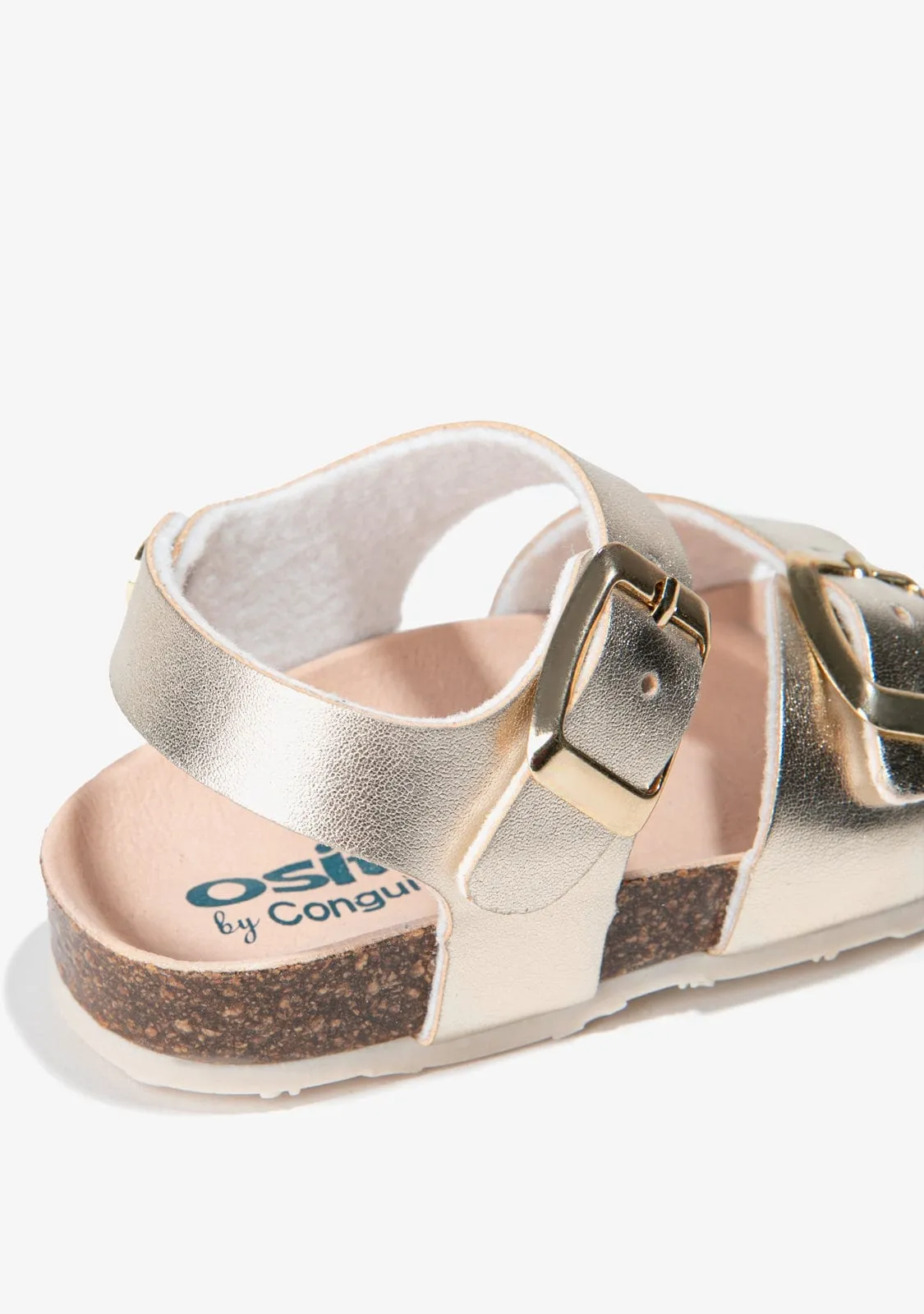 Baby's Platinum Bio Sandals Metallized