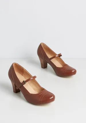 Back In The Saddle Ankle Strap Heel