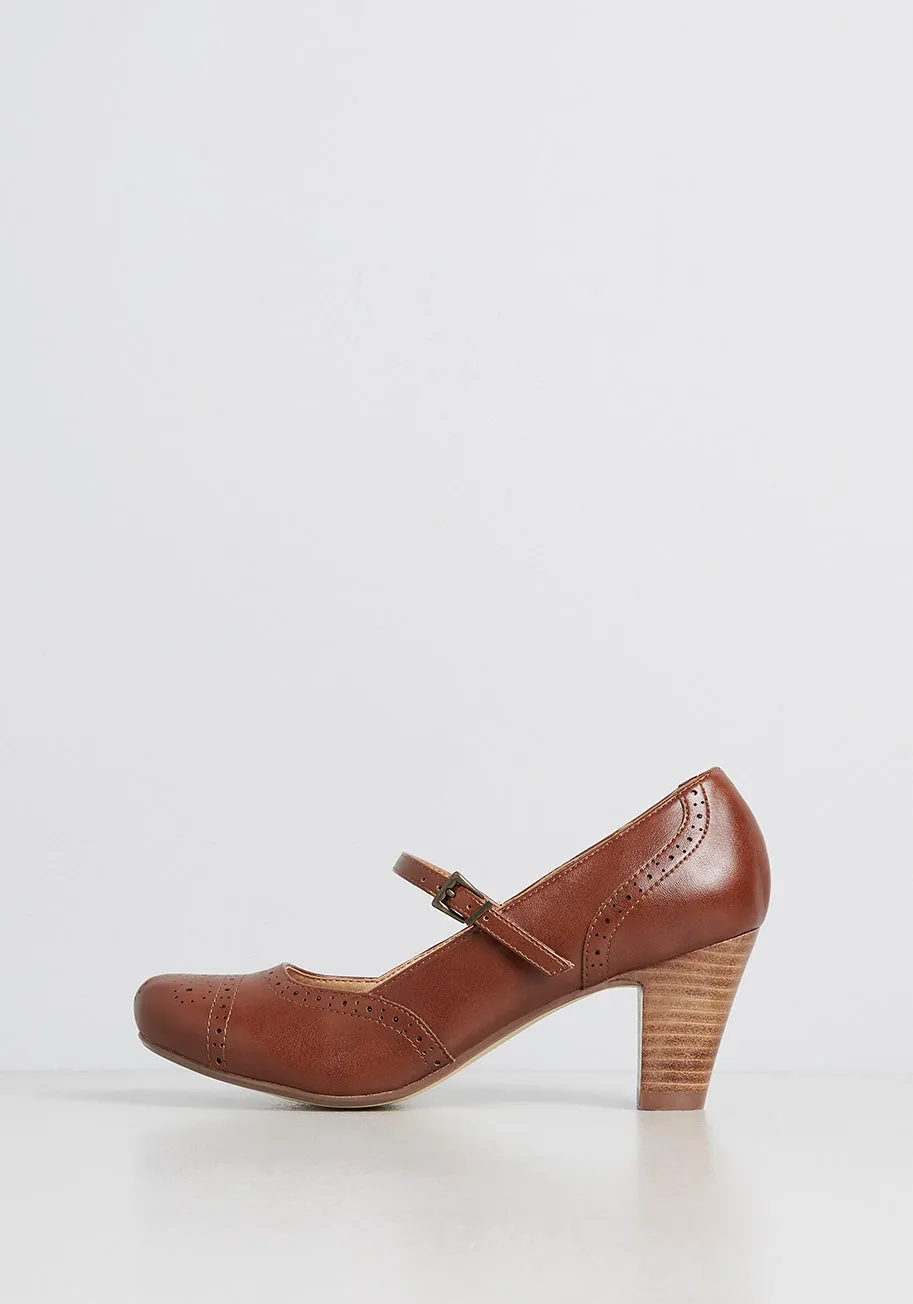 Back In The Saddle Ankle Strap Heel