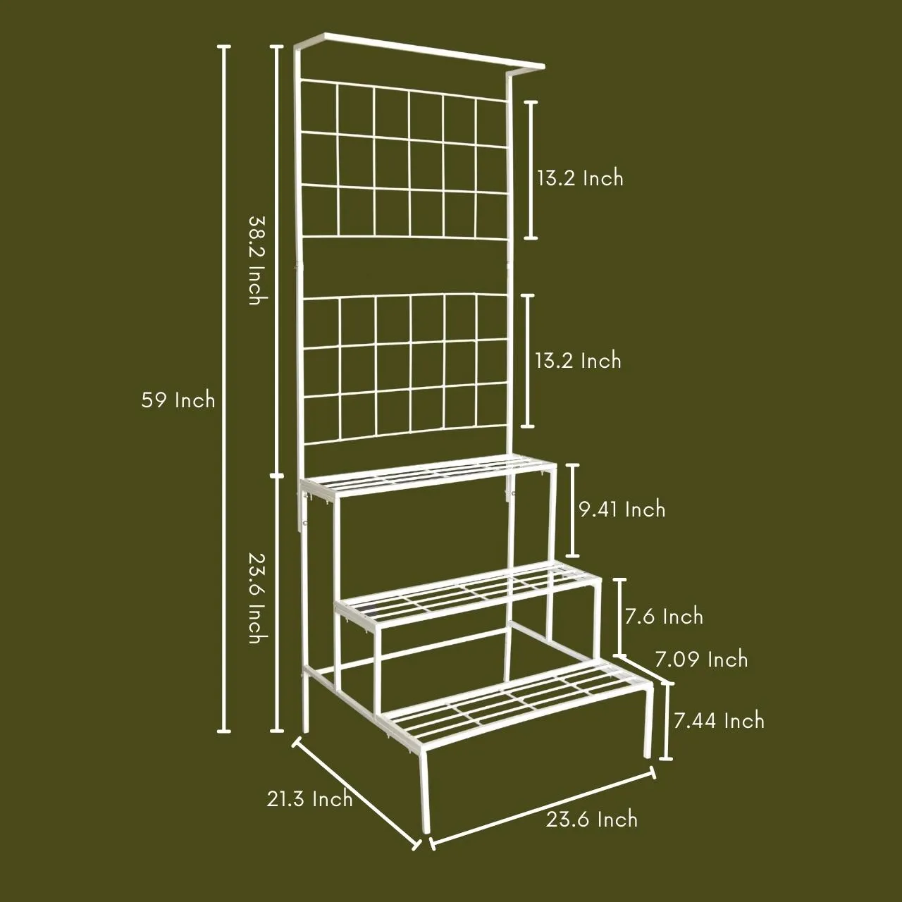 Bloom 4 Tier Metal Plant Stand