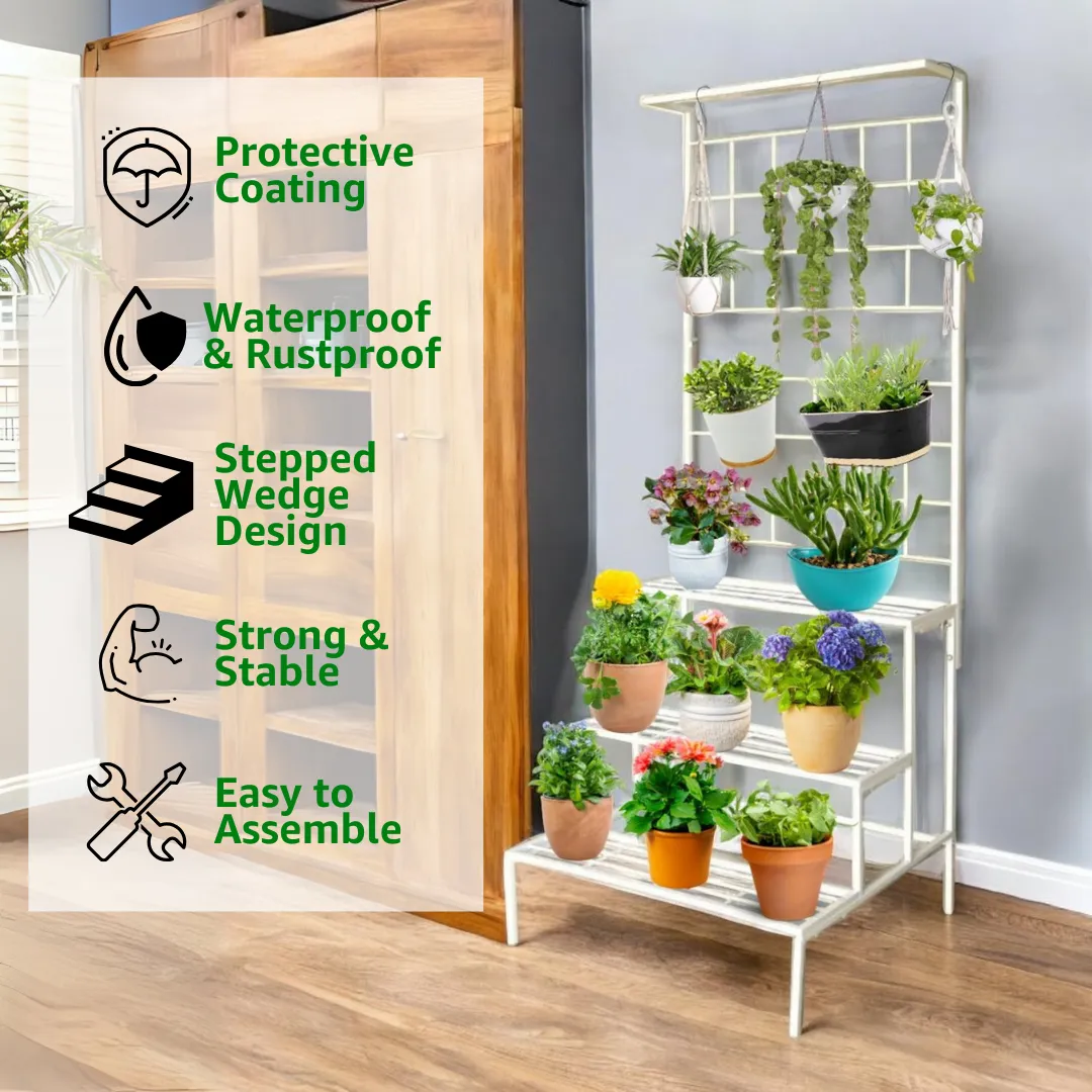 Bloom 4 Tier Metal Plant Stand