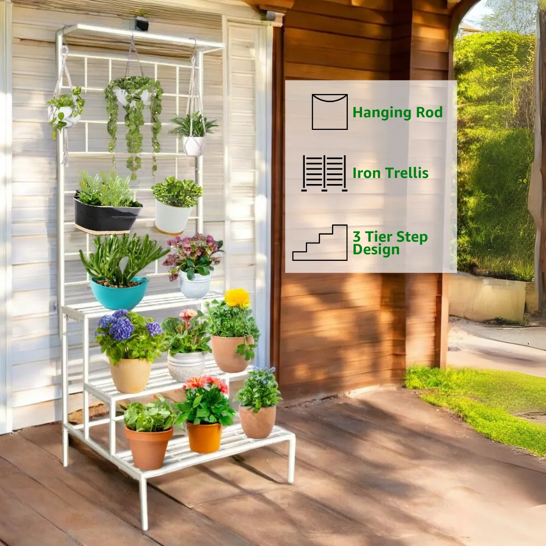 Bloom 4 Tier Metal Plant Stand