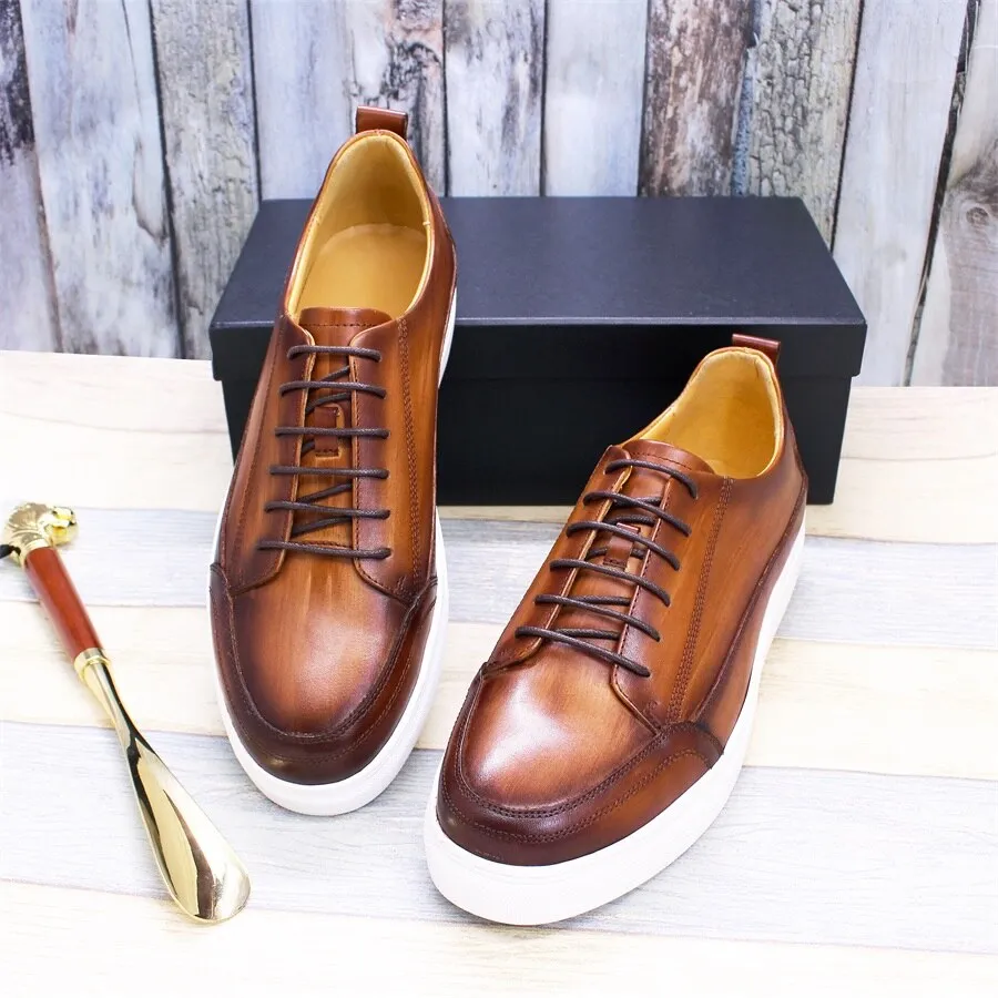 Brex Handmade Leather Casual Sneakers
