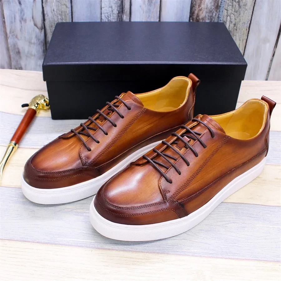 Brex Handmade Leather Casual Sneakers