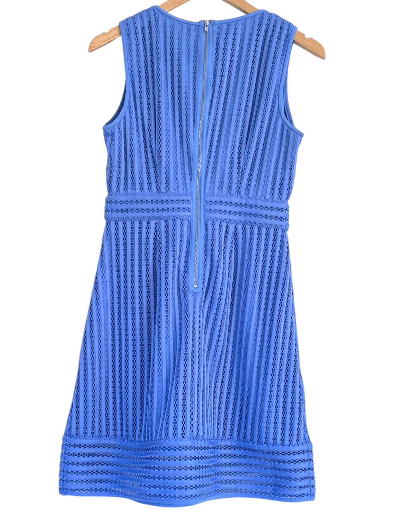 Bright Winter Chalcedony Sleeveless V-Neck Fit Skater Dress