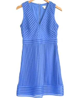 Bright Winter Chalcedony Sleeveless V-Neck Fit Skater Dress