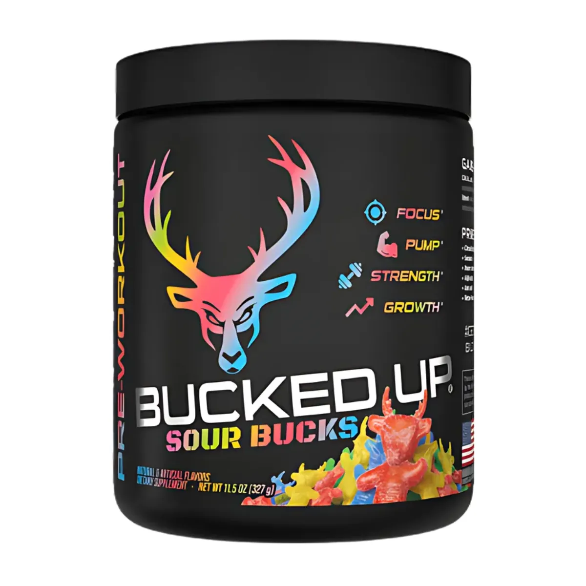 Bucked Up Pre-Workout, Intense Muscle Pump, 30 Servings