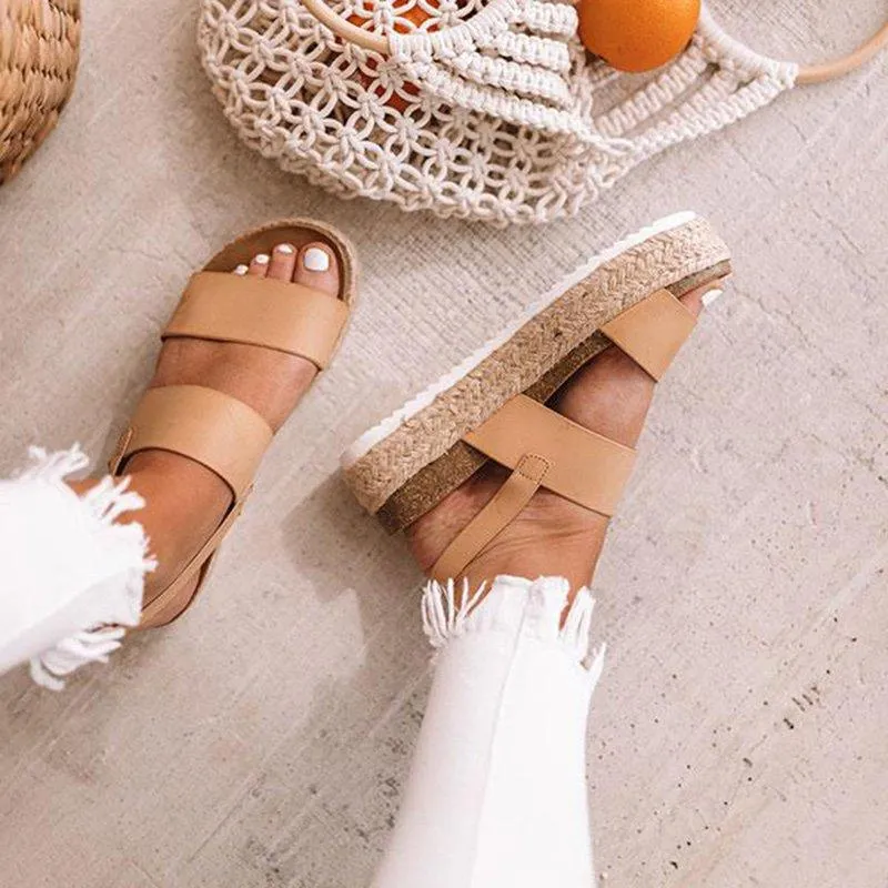 Casual Espadrille Platform Sandals