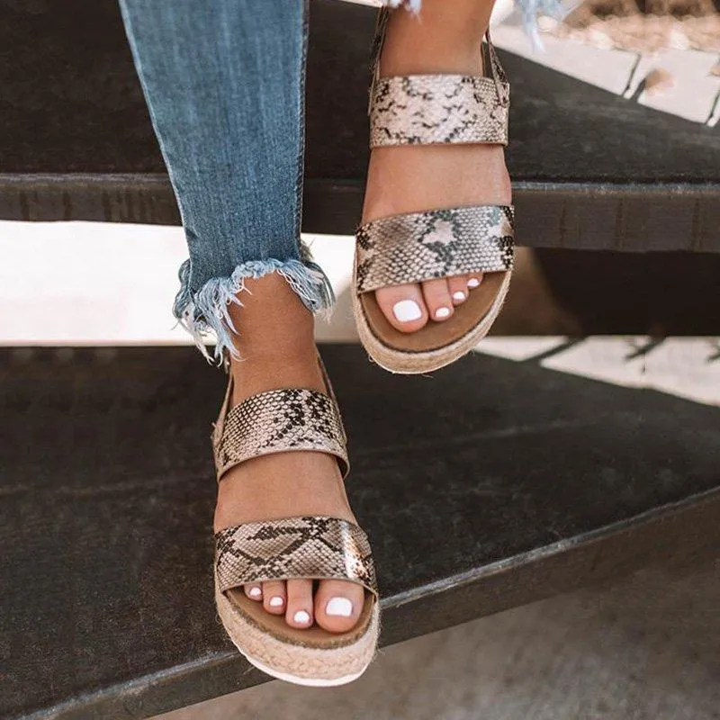Casual Espadrille Platform Sandals