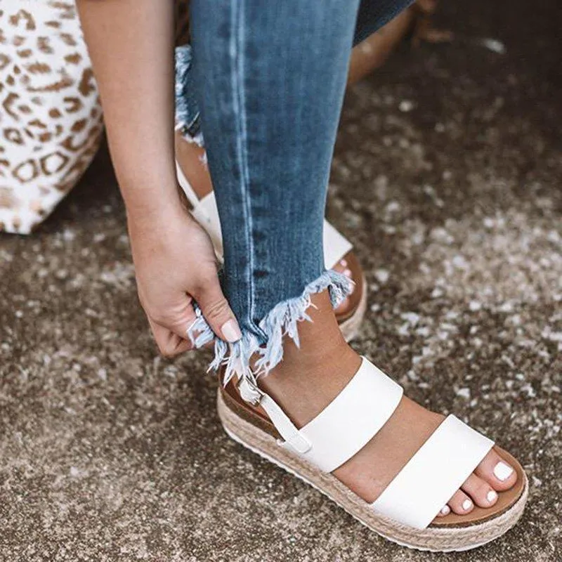 Casual Espadrille Platform Sandals