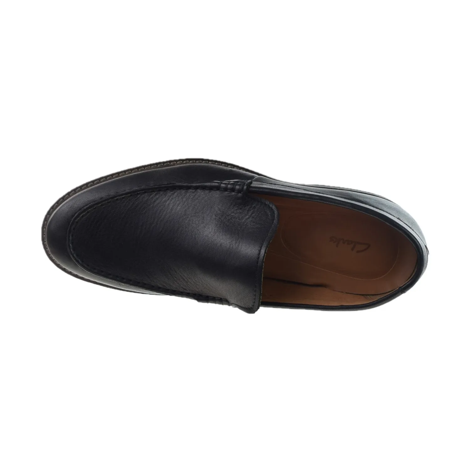 Clarks Atticus Edge Men's Slip-On Loafers Black Leather