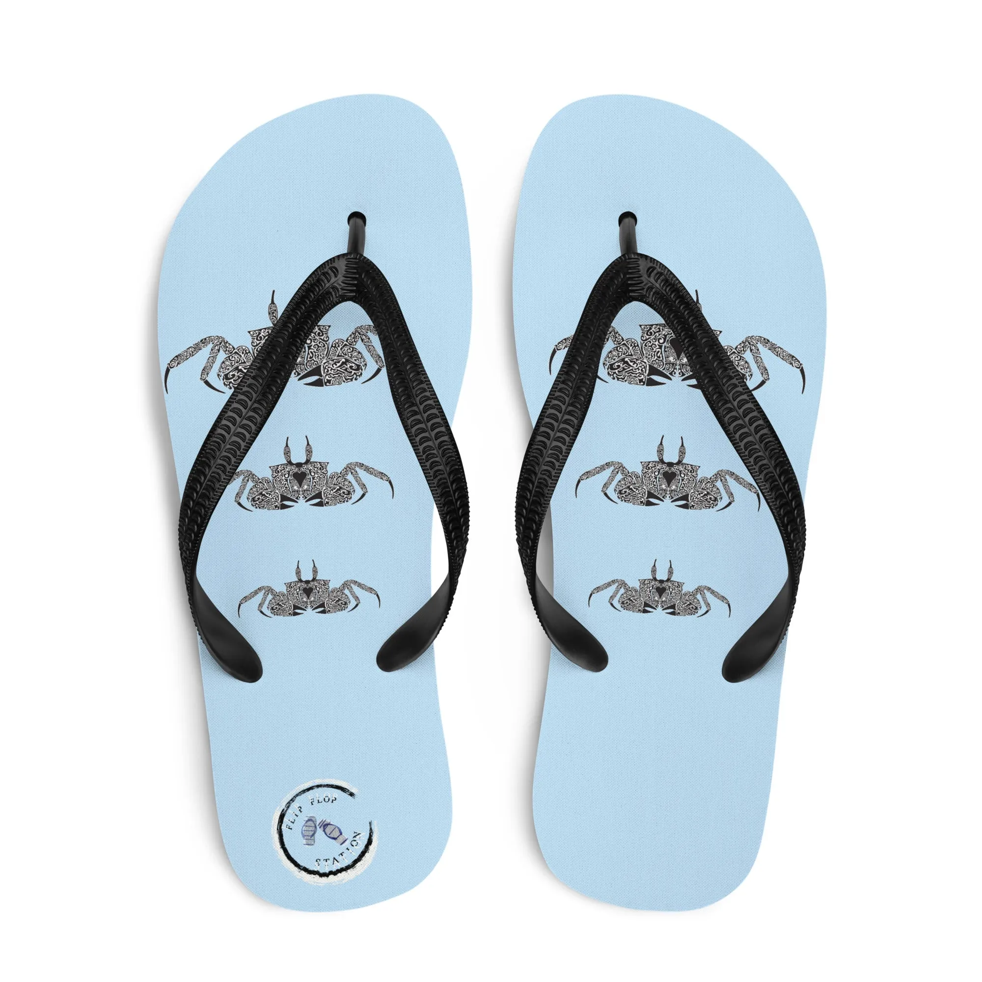 Crab Family Flip-Flops