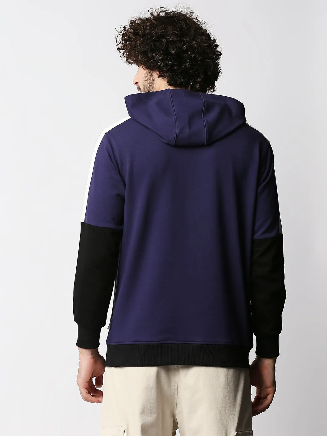 Disrupt Mens Purple Typographic Hoodie