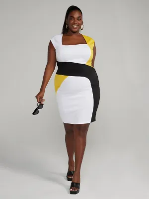 Fashion To Figure - Colorblock Bodycon Dress