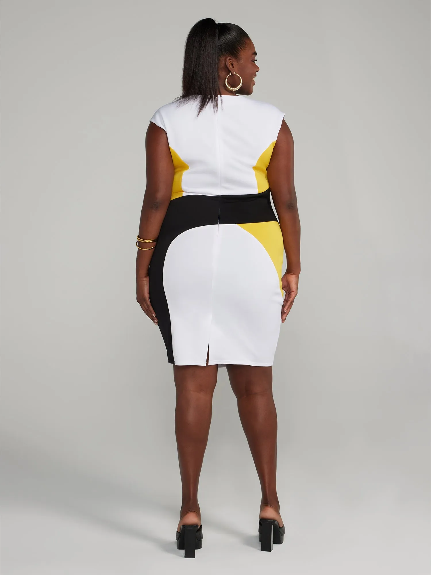 Fashion To Figure - Colorblock Bodycon Dress