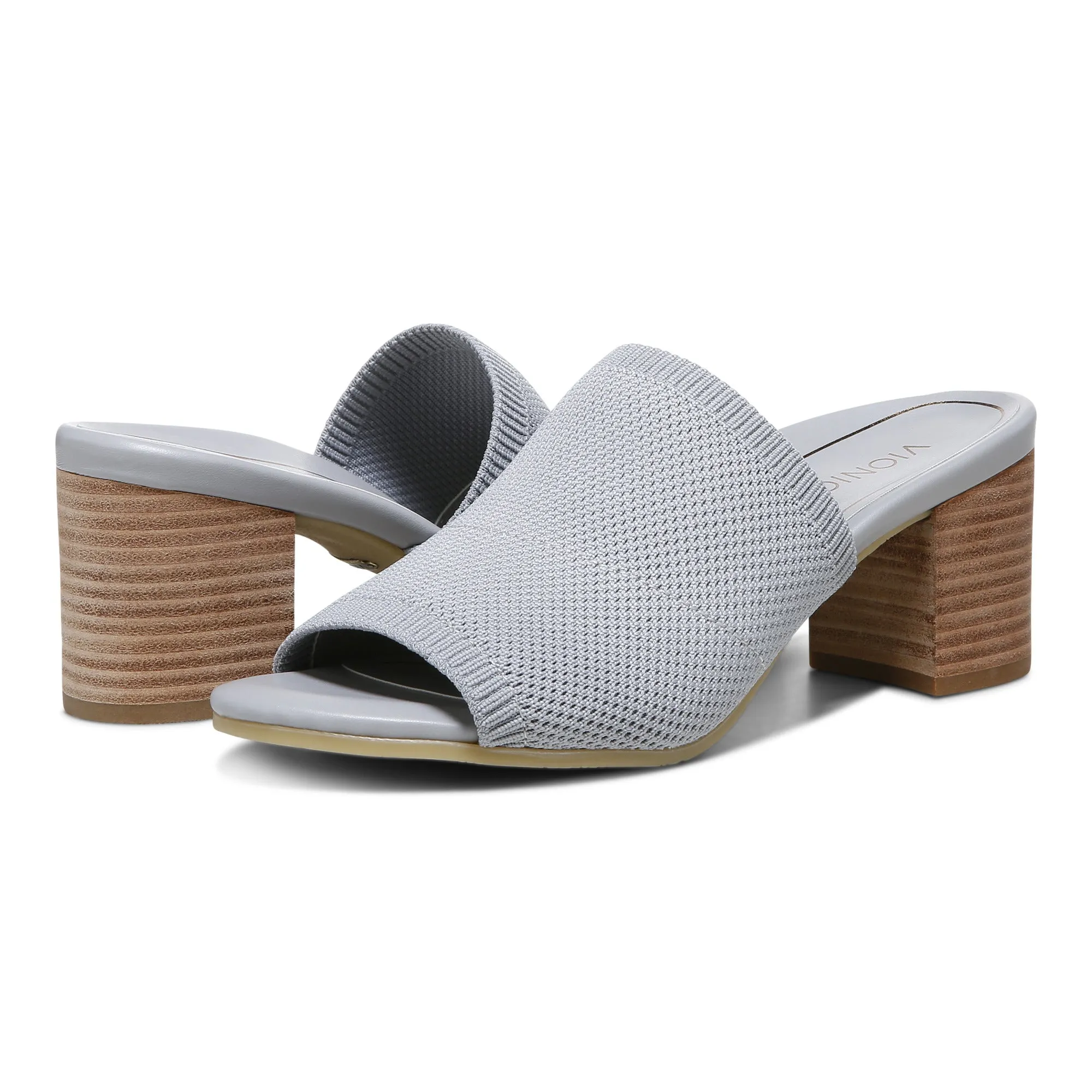Fleur Heeled Sandal - Light Grey