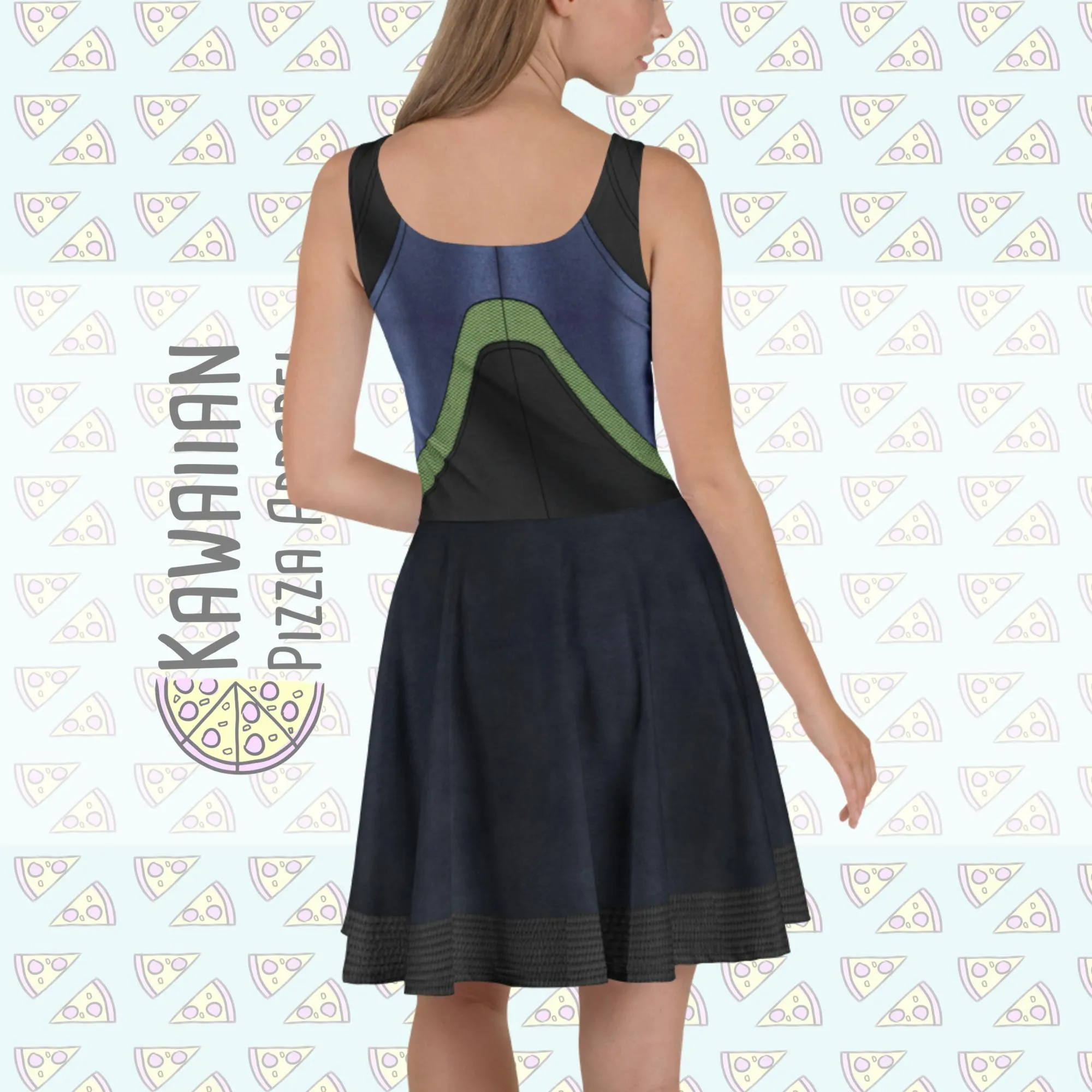 Gamora Inspired Skater Dress