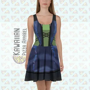 Gamora Inspired Skater Dress