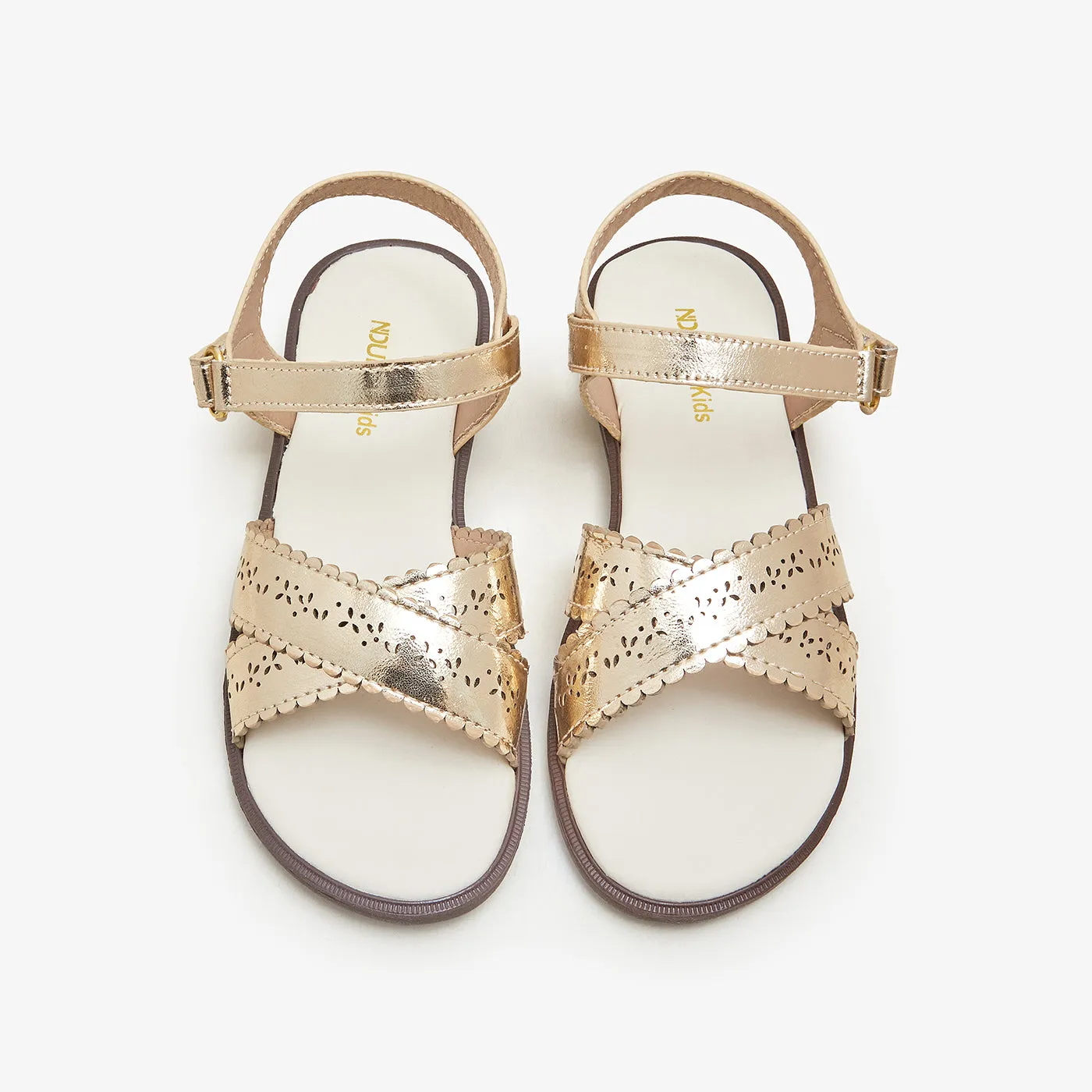 Girls' Cut-Out Sandals
