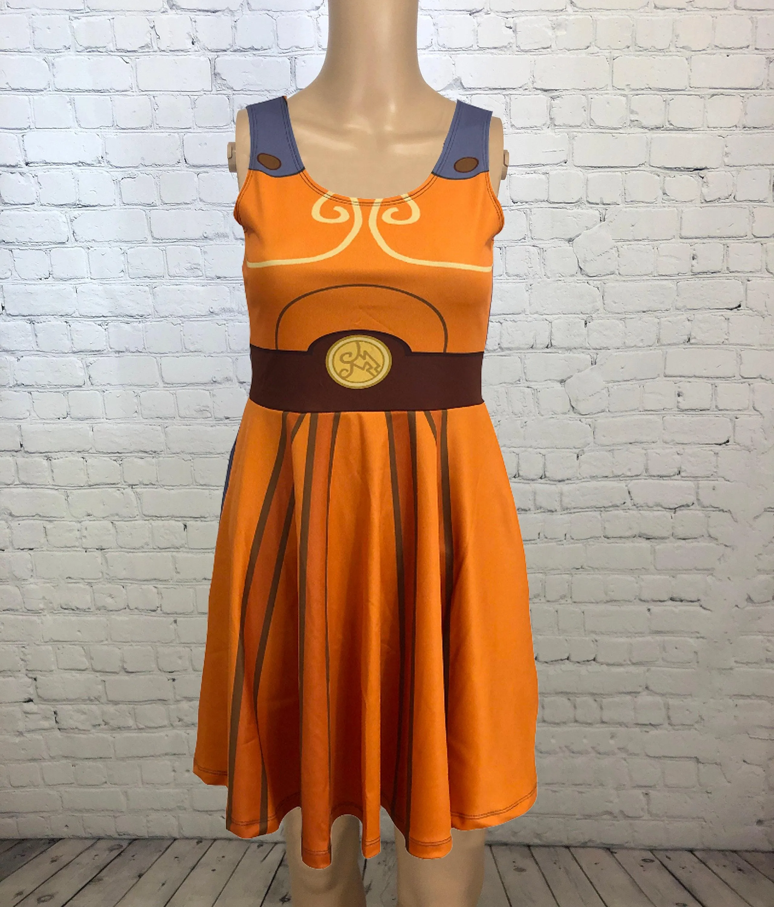 Hercules Inspired Skater Dress