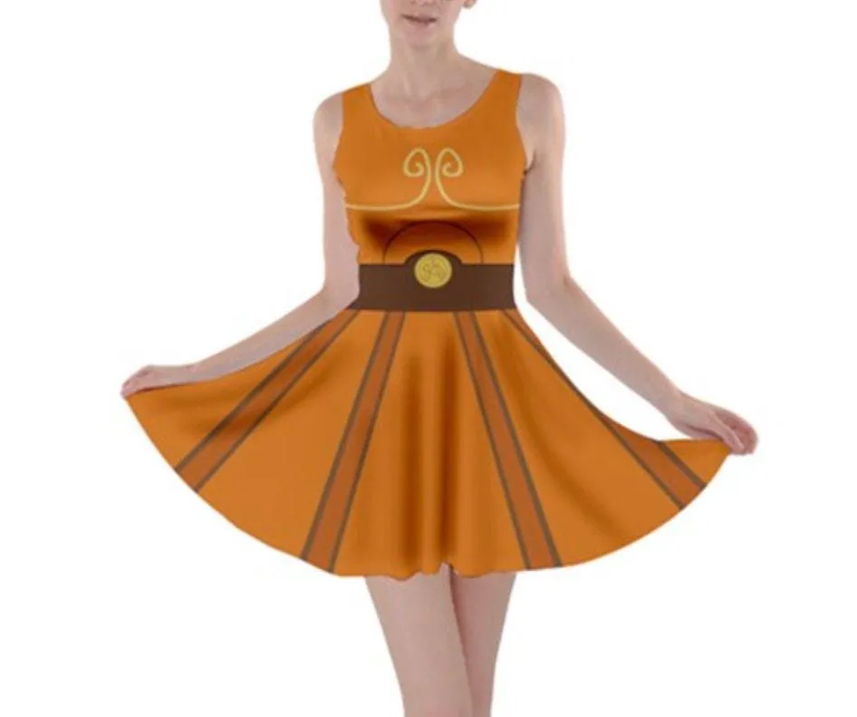 Hercules Inspired Skater Dress