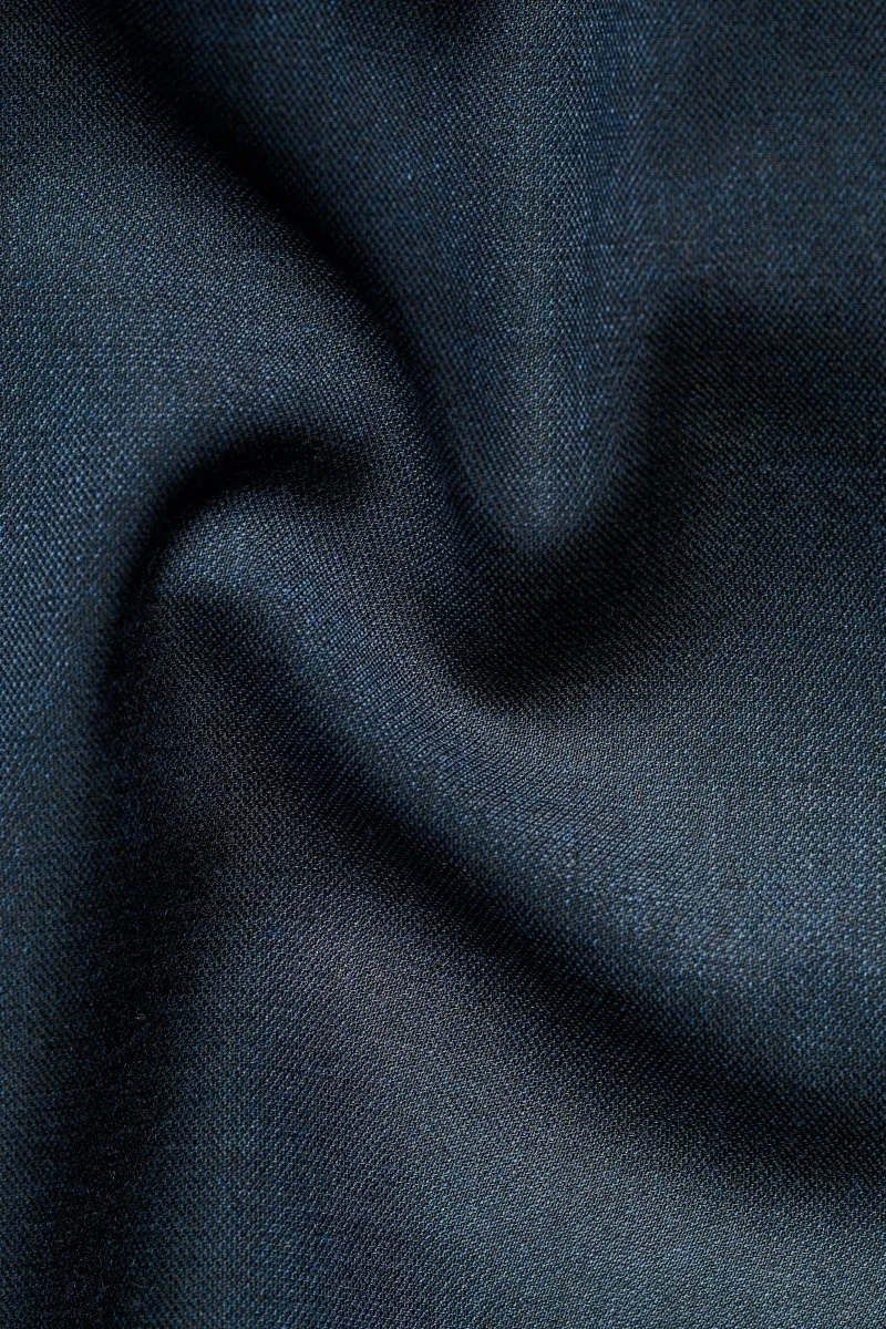 Indigo Sharkskin 2 Button Suit