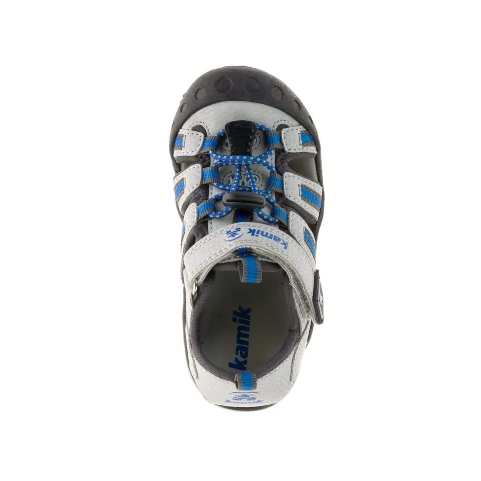 Kamik Grey/Light Blue Crab Toddler Sandal