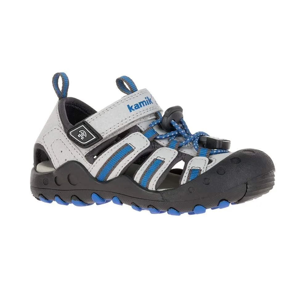 Kamik Grey/Light Blue Crab Toddler Sandal