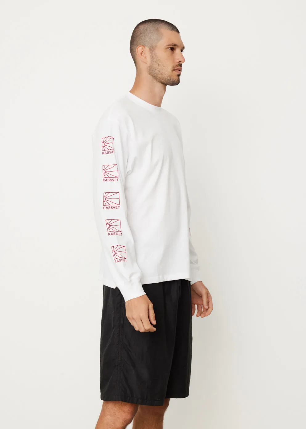 Long Sleeve Multi Logo T-Shirt