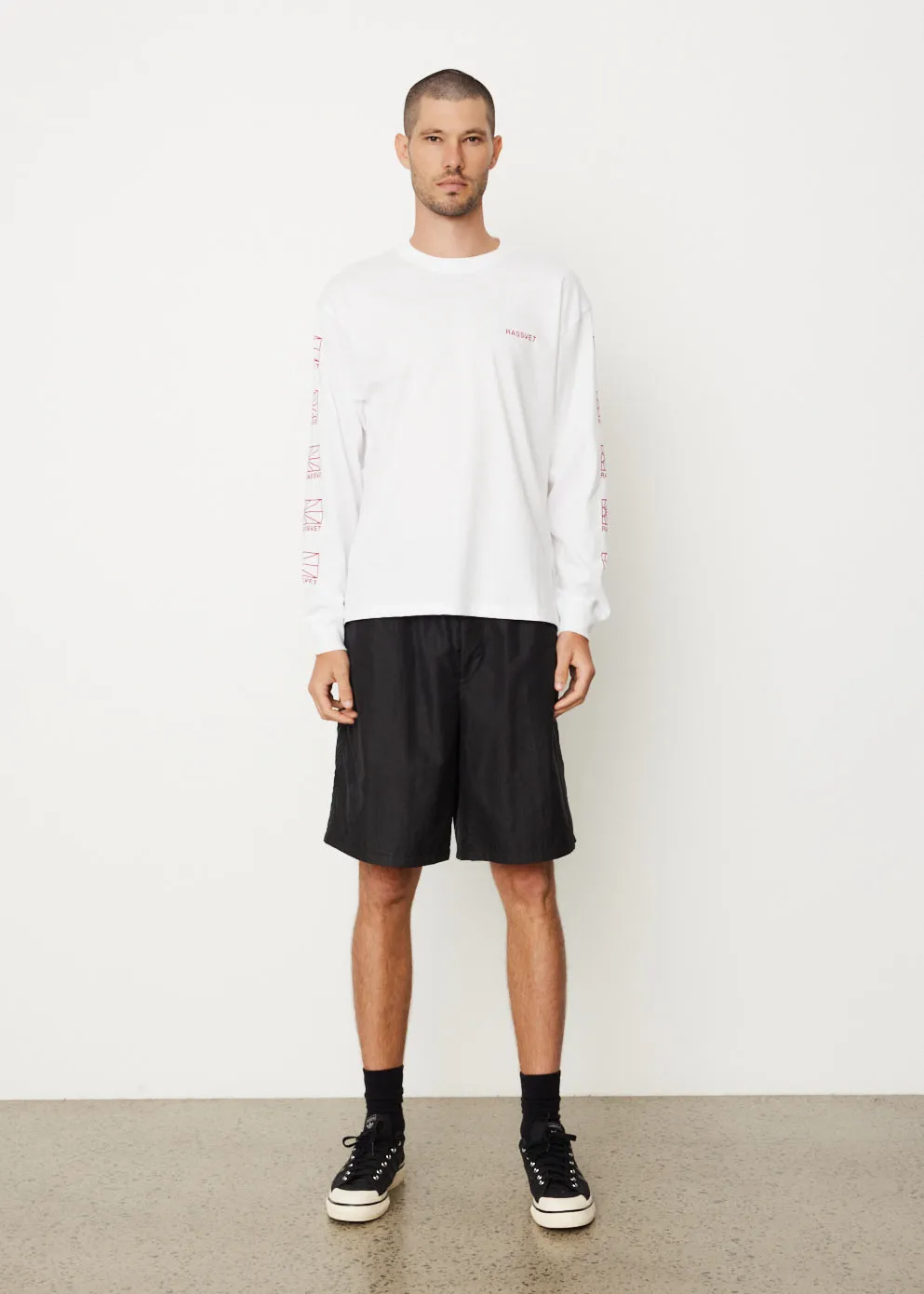 Long Sleeve Multi Logo T-Shirt