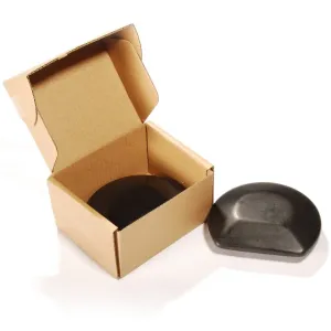 Master Massage Three Quarter 3/4 Round Balsalt Hot Massage Stone Rock Guasha 2 Piece Pack