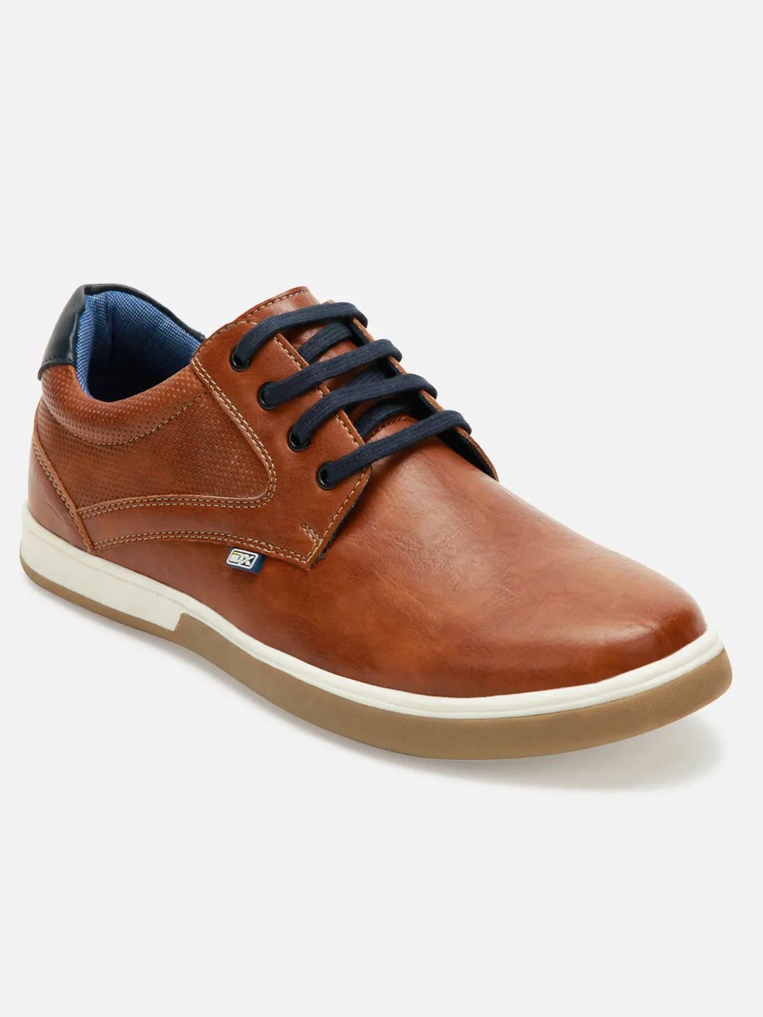 Men's Tan Round Toe Lace Up Casual (IX1017)