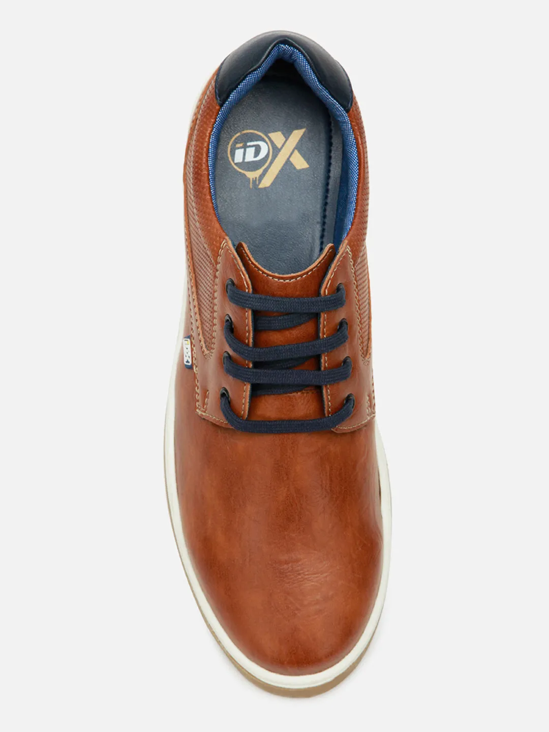 Men's Tan Round Toe Lace Up Casual (IX1017)