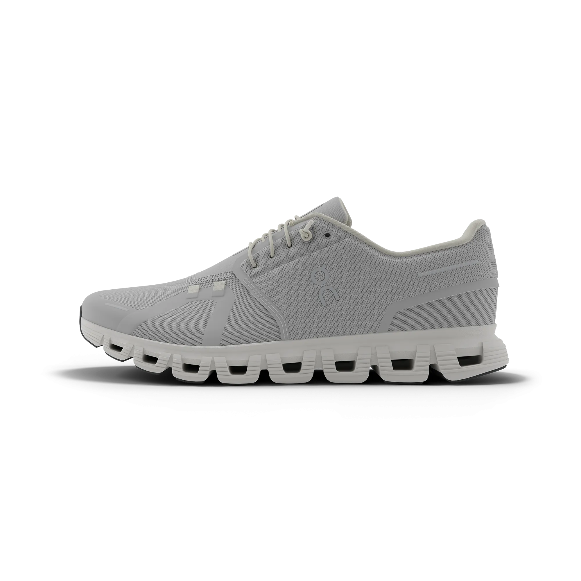 On Men's Cloud 6 Shoes - Glacier / White