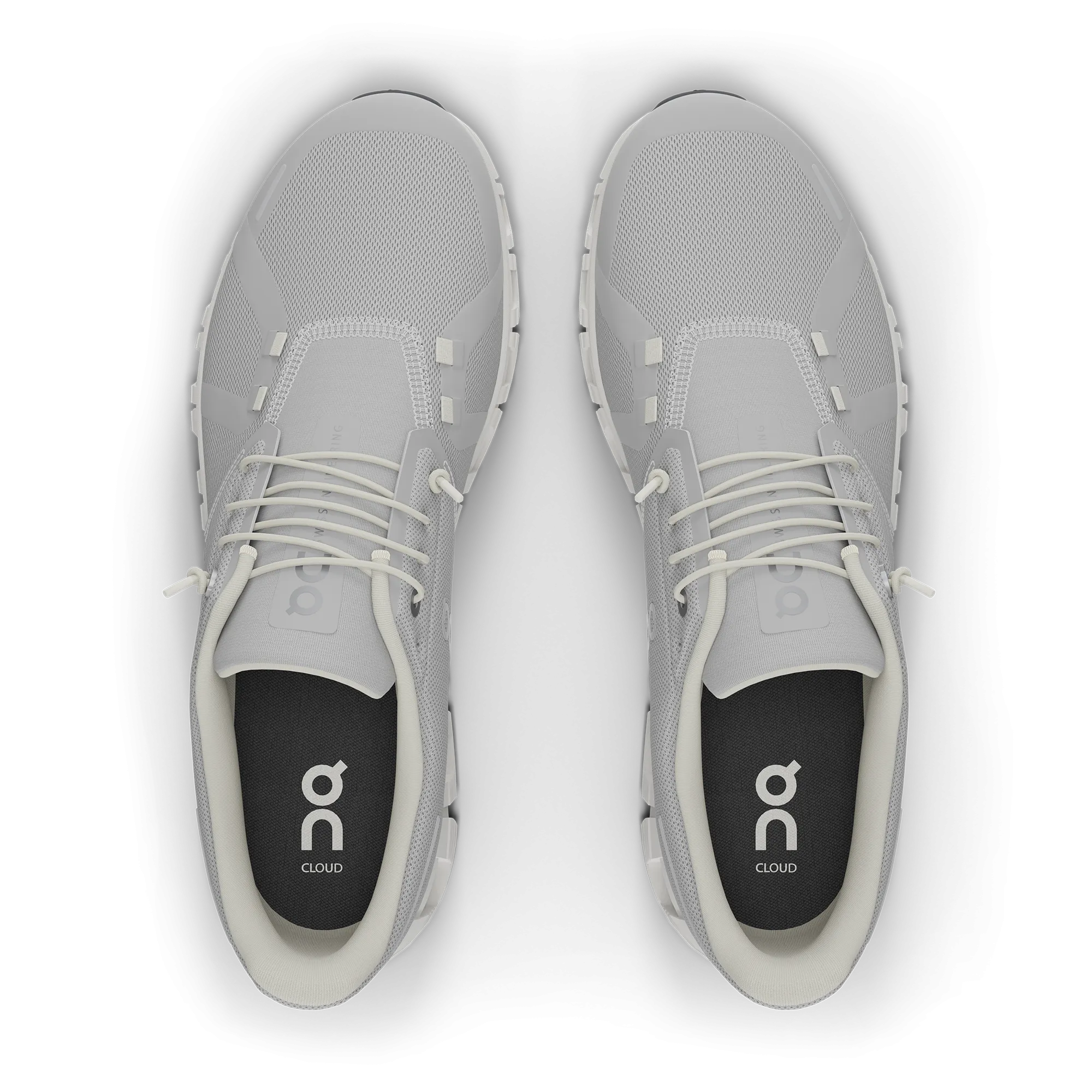 On Men's Cloud 6 Shoes - Glacier / White