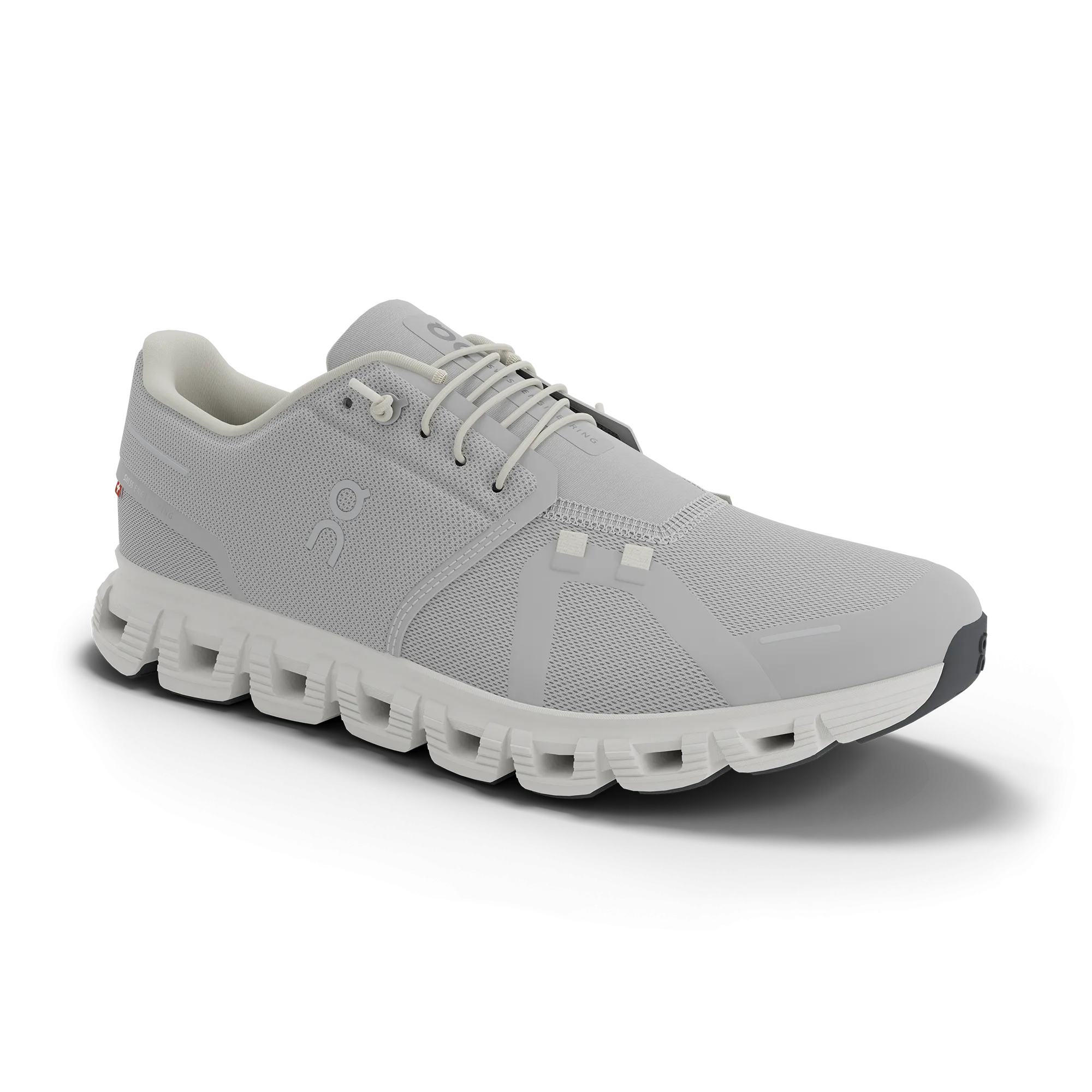 On Men's Cloud 6 Shoes - Glacier / White