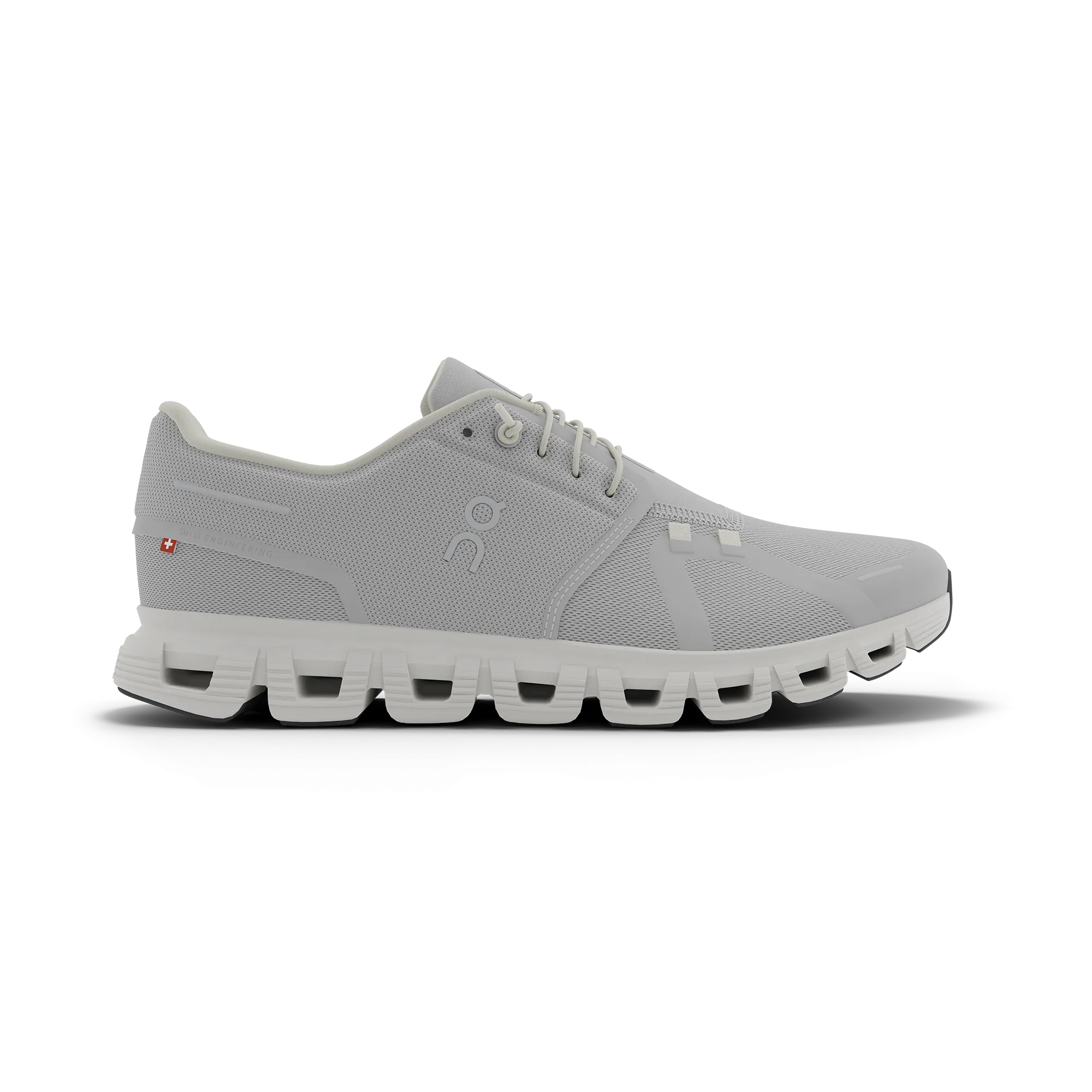On Men's Cloud 6 Shoes - Glacier / White