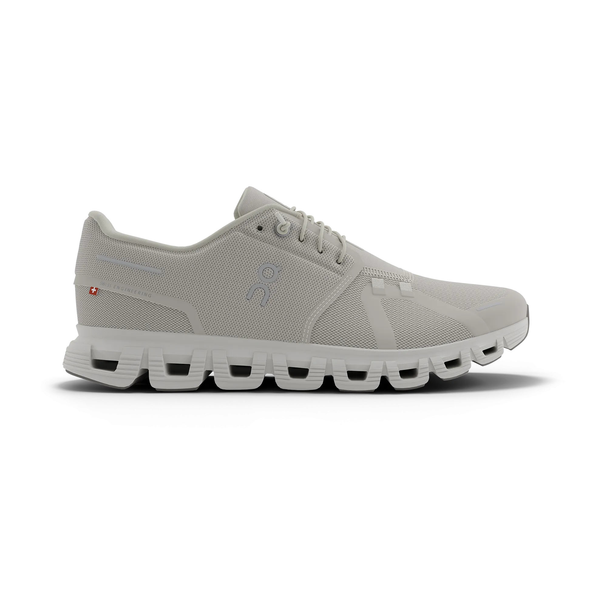 On Women's Cloud 6 Shoes - Pearl / White